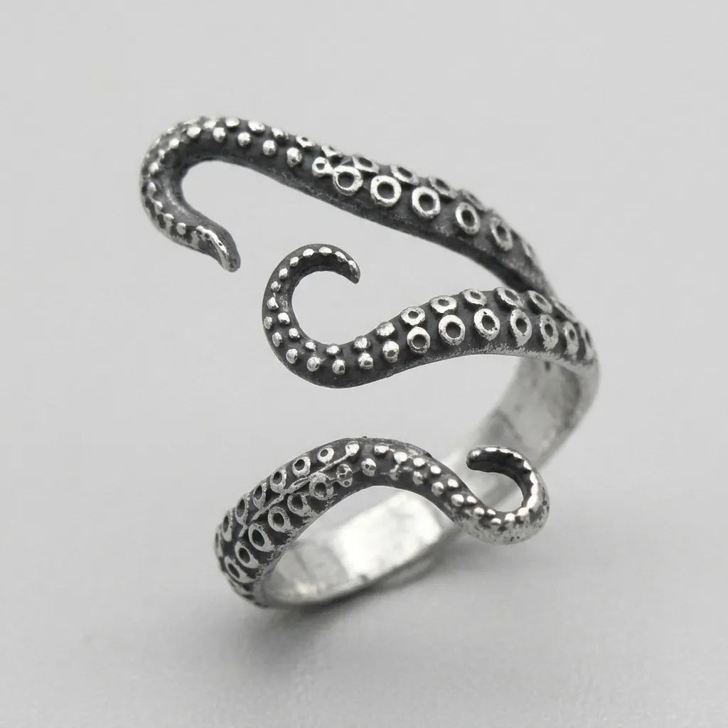 Octopus Tentacle Wrap Ring