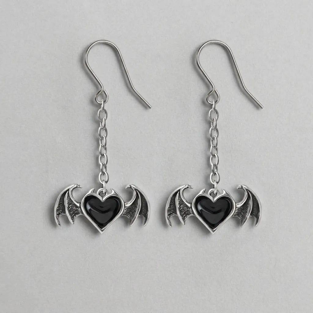 The Winged Heart Earrings