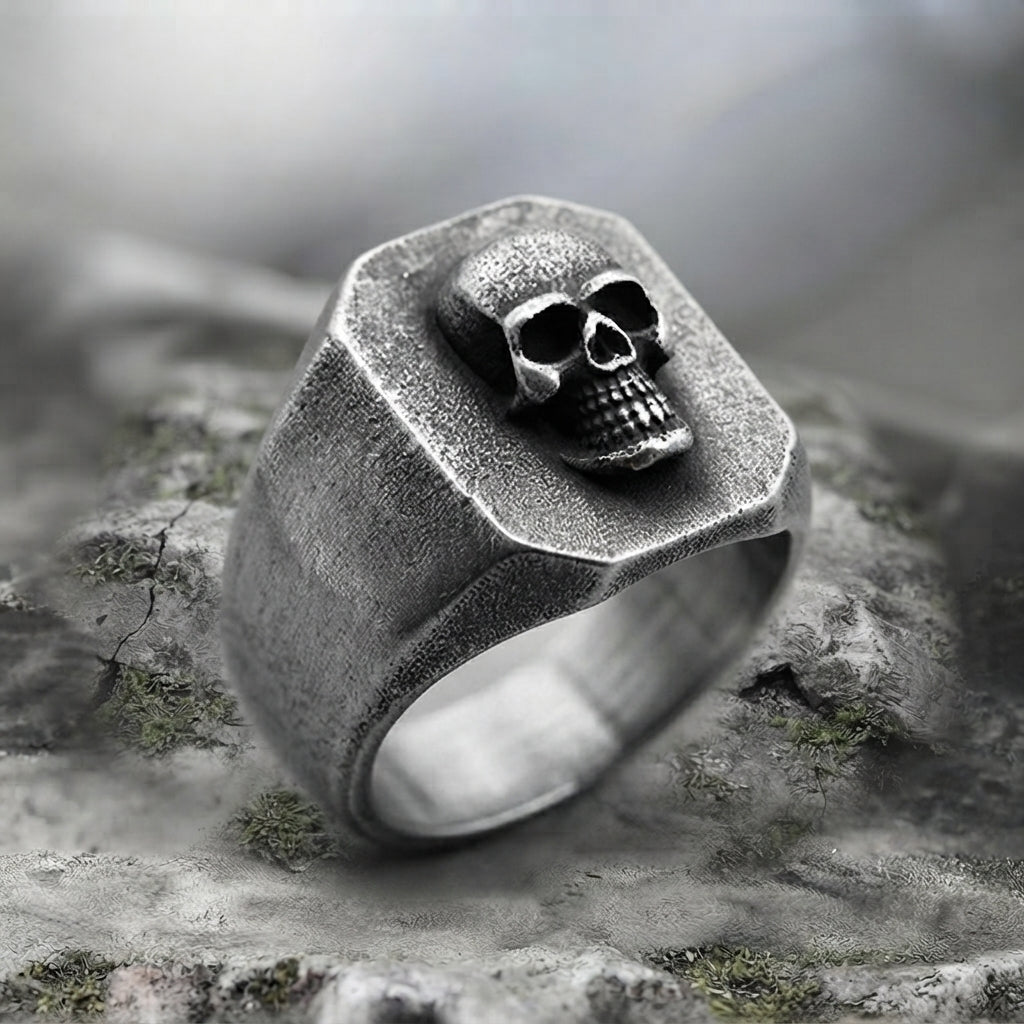 Memento Mori Signet Ring