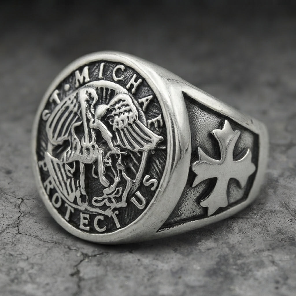 Divine Protector Signet Ring