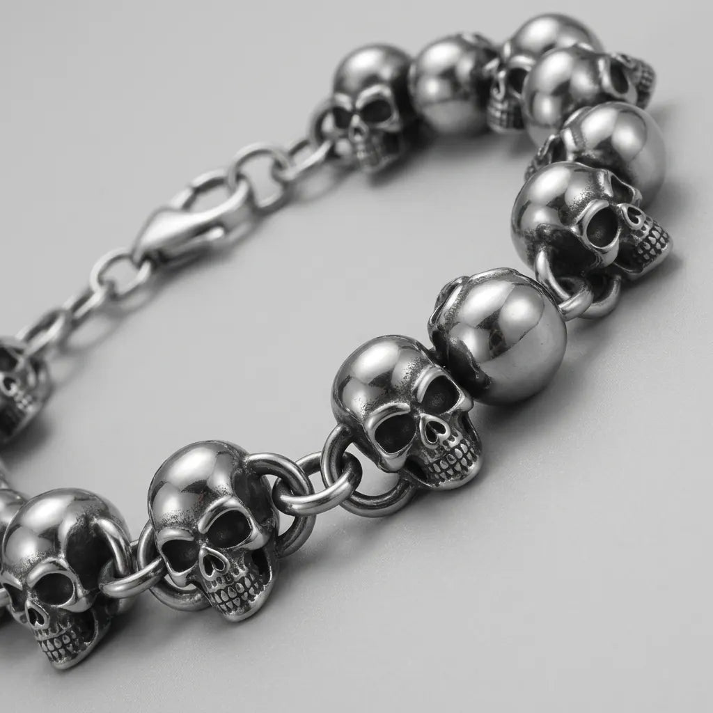 Reaper's Row Skull Bracelet