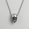 3D Realistic Skull Slider Pendant Necklace