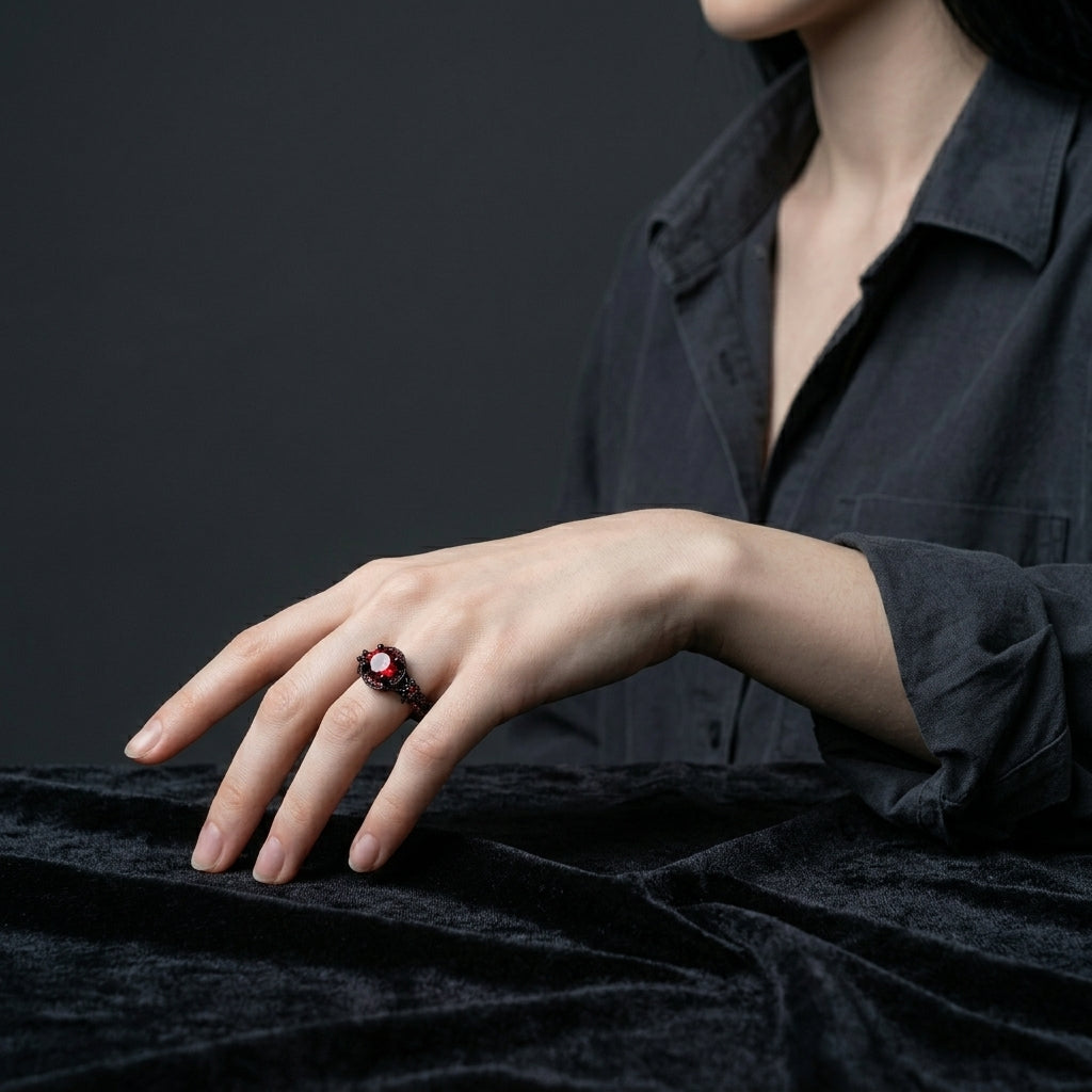 Crimson Crown Ring