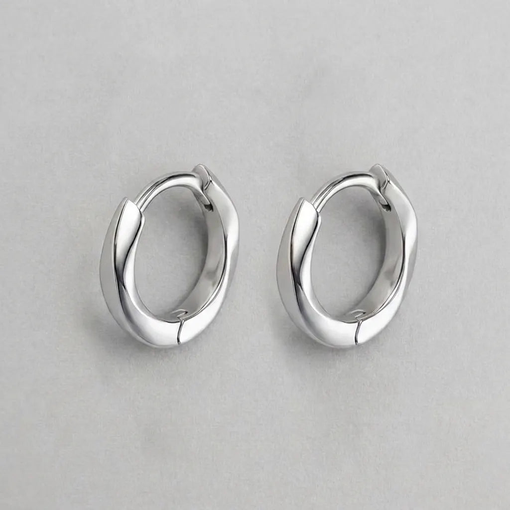 Polished Chunky Hoop Earrings