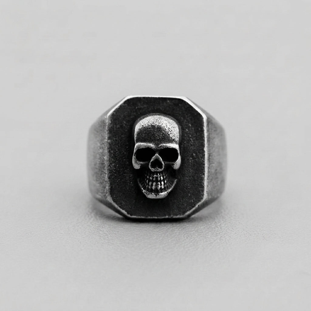 Memento Mori Signet Ring