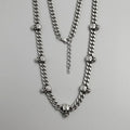 Multi-Skull Station Cuban Chain Necklace