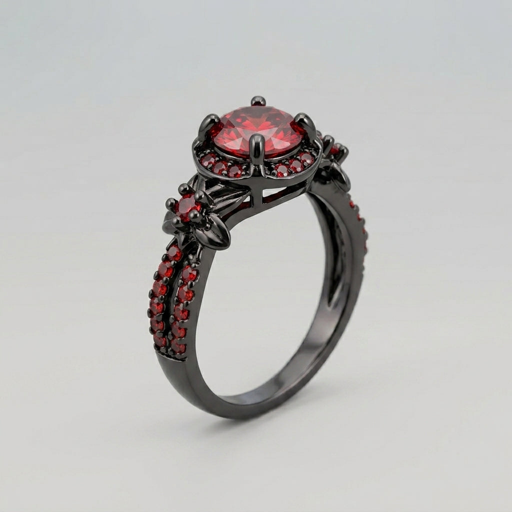 Crimson Crown Ring