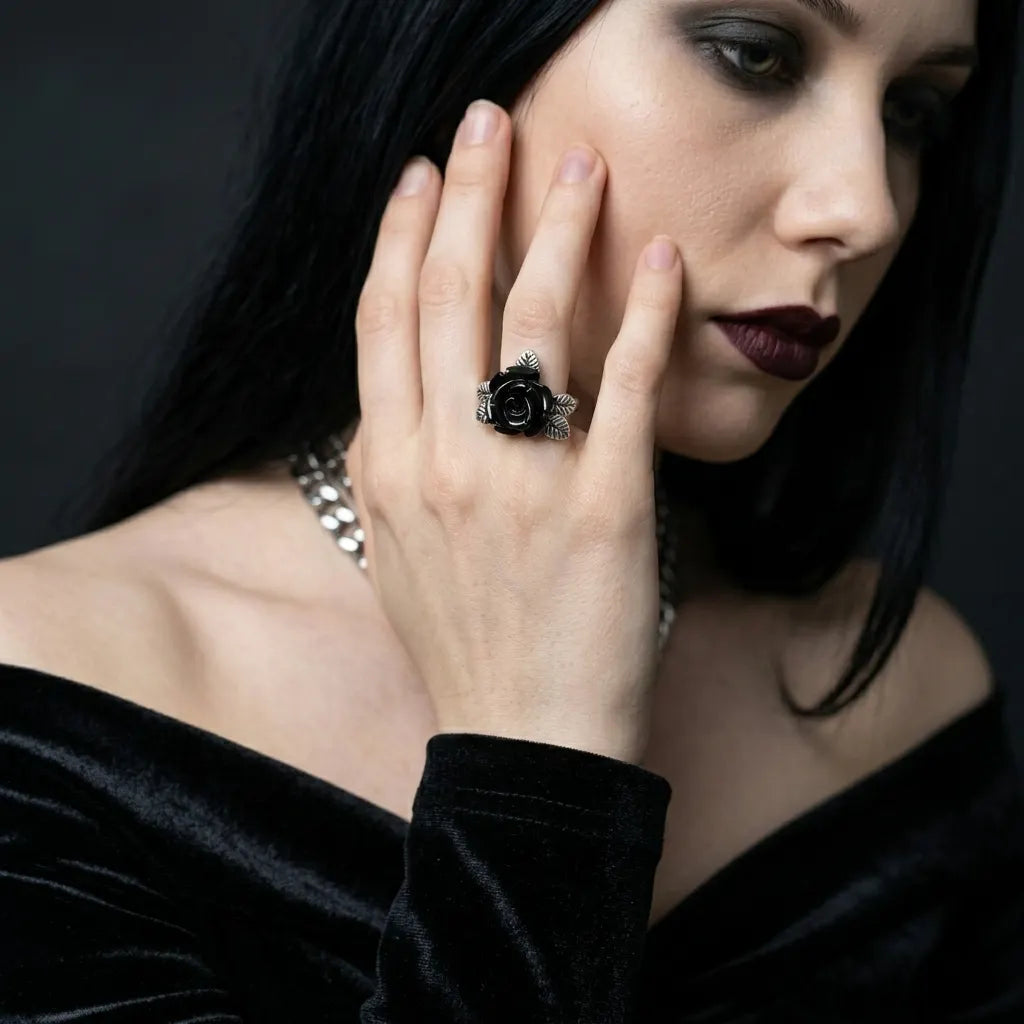 Dark Eternal Rose Ring