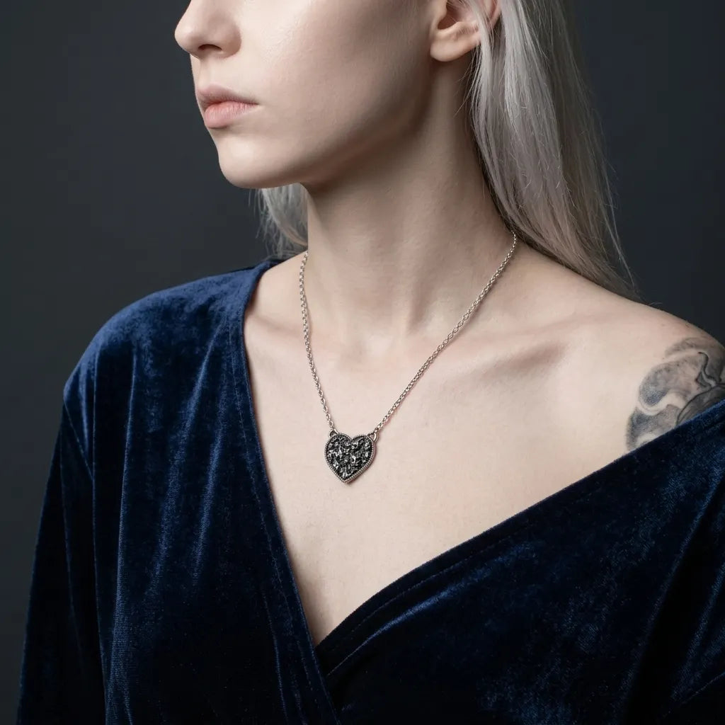 Nine Lives Heart Necklace