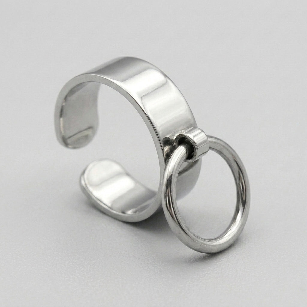 Modern Goth Minimalist Ring