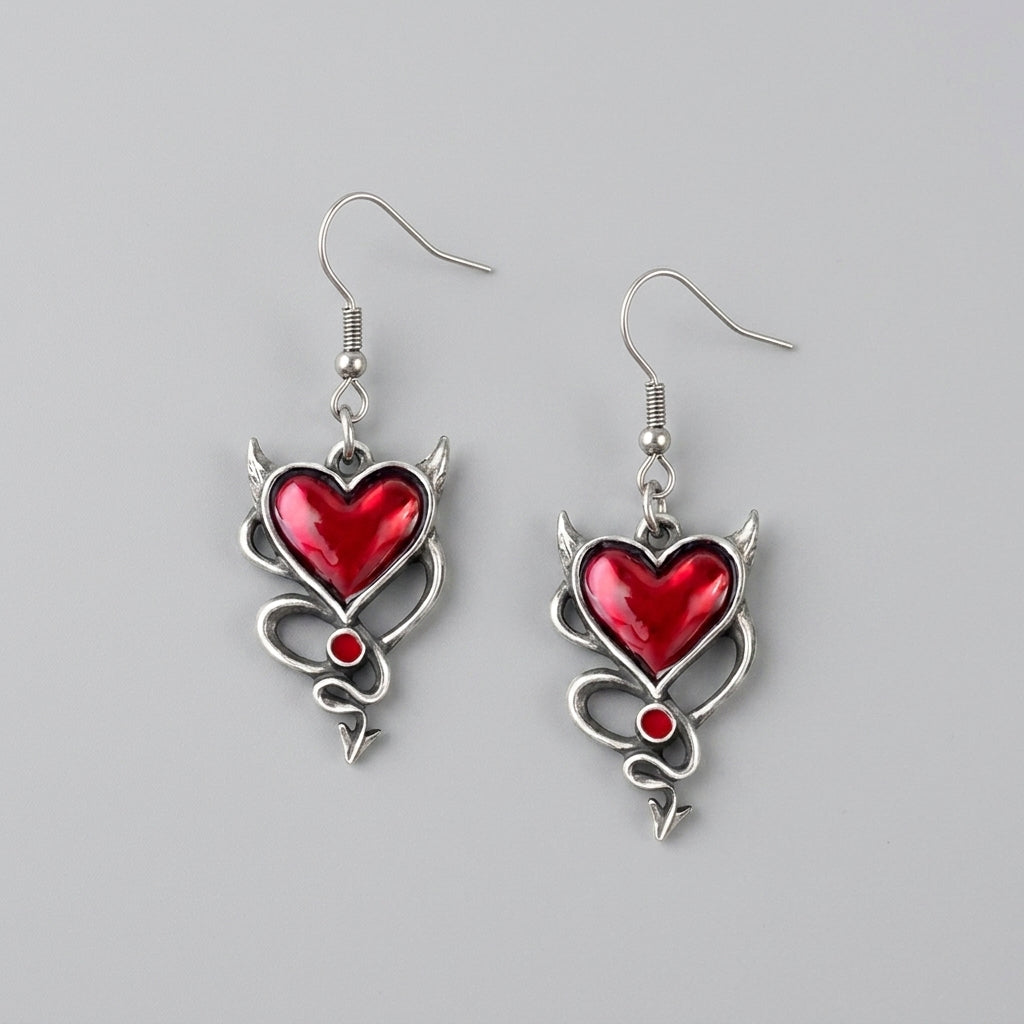 Temptress Heart Earrings