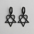 Heartagram Hoop Earrings