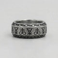 Sigil of Lucifer Leviathan Cross Occult Band Ring