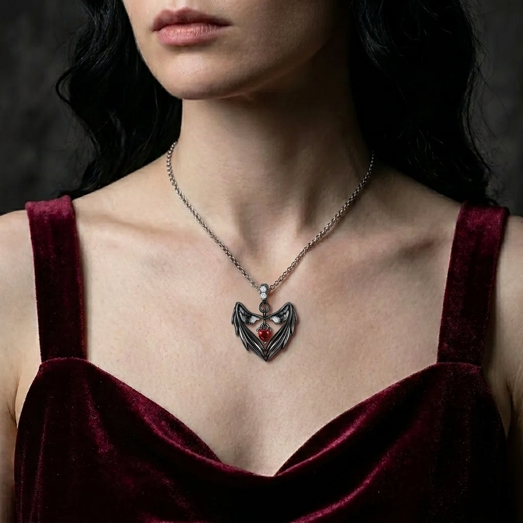 The Vampire Heart Necklace