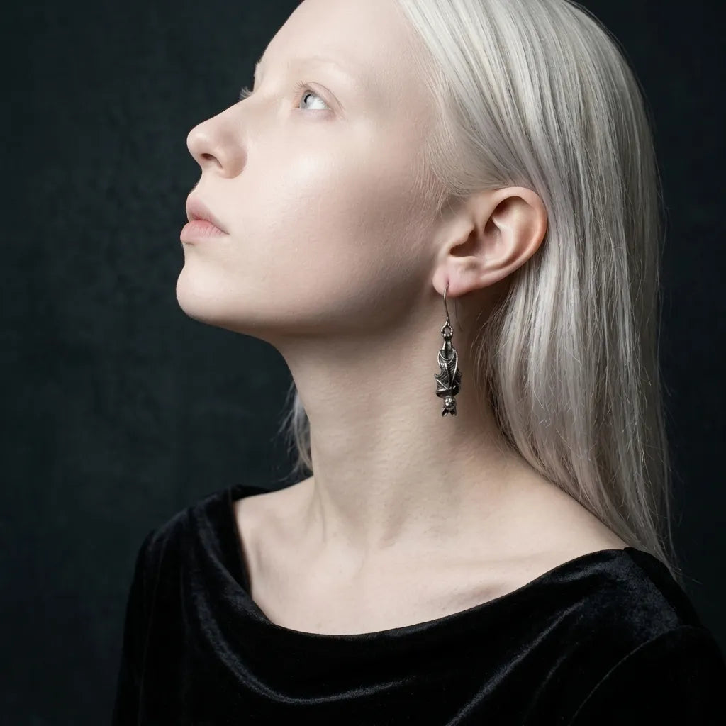 The Upside Down Bat Earrings