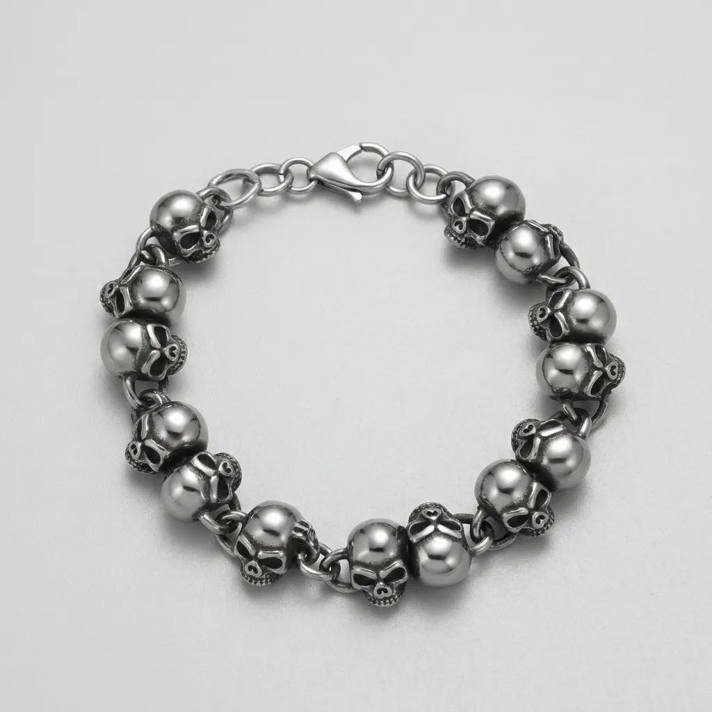 Reaper's Row Skull Bracelet