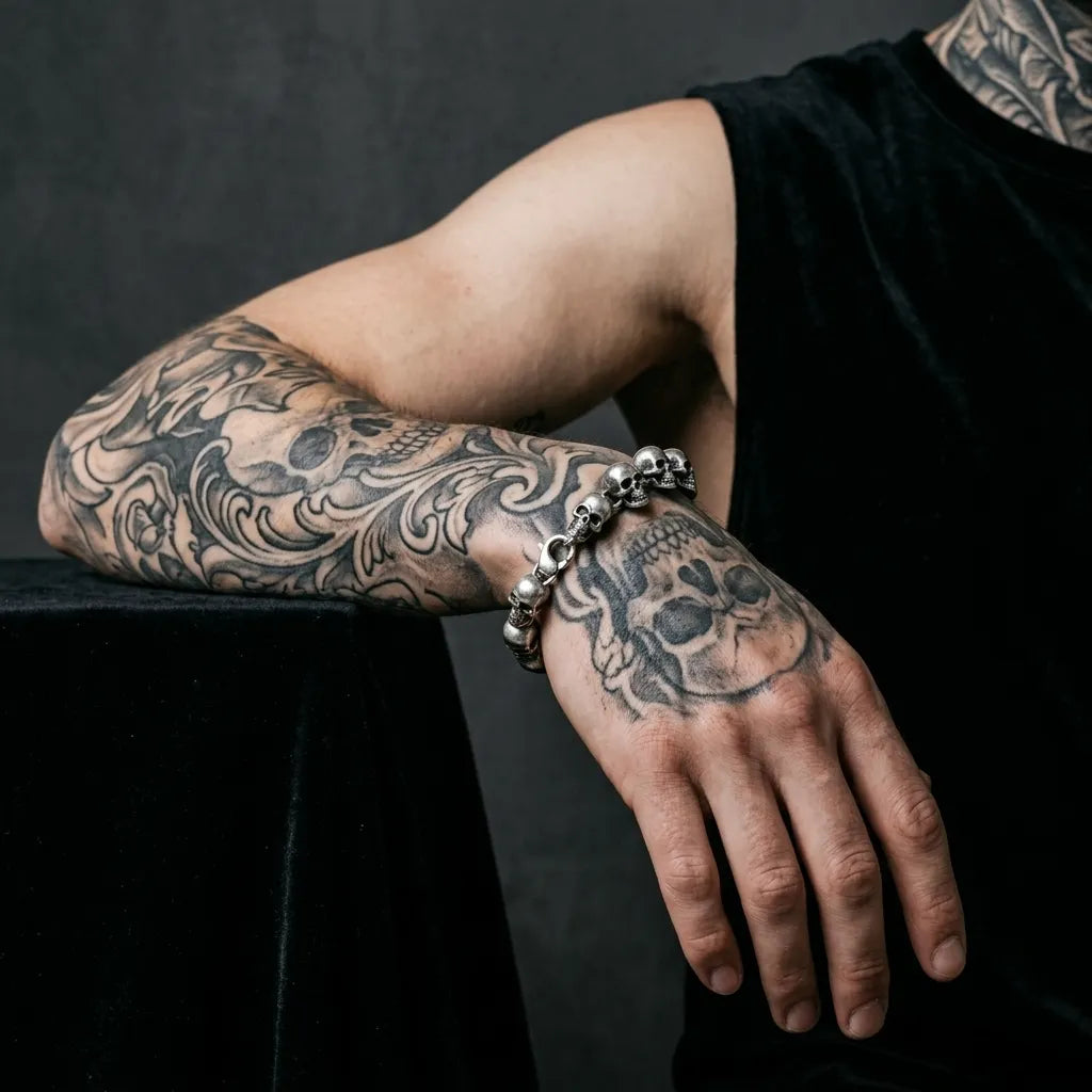 Reaper's Row Skull Bracelet