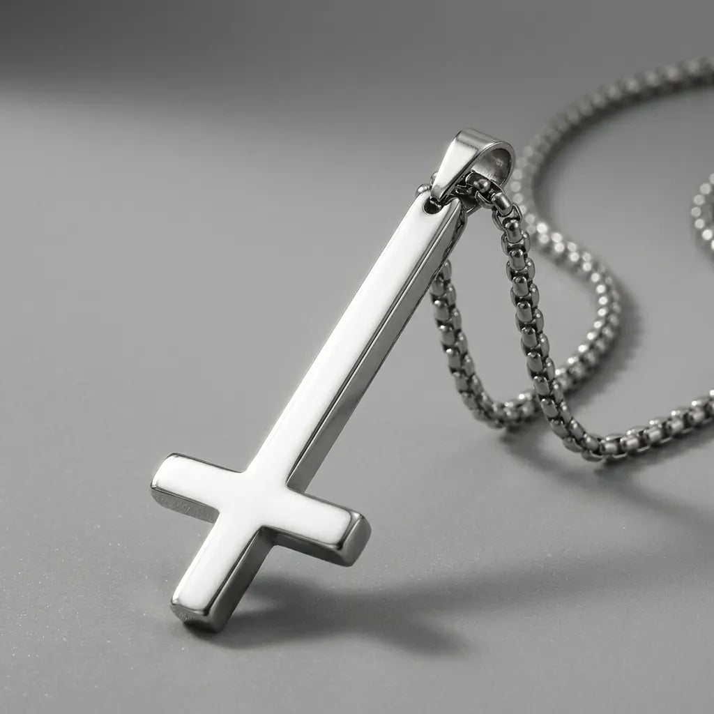 Upside Down Cross Necklace