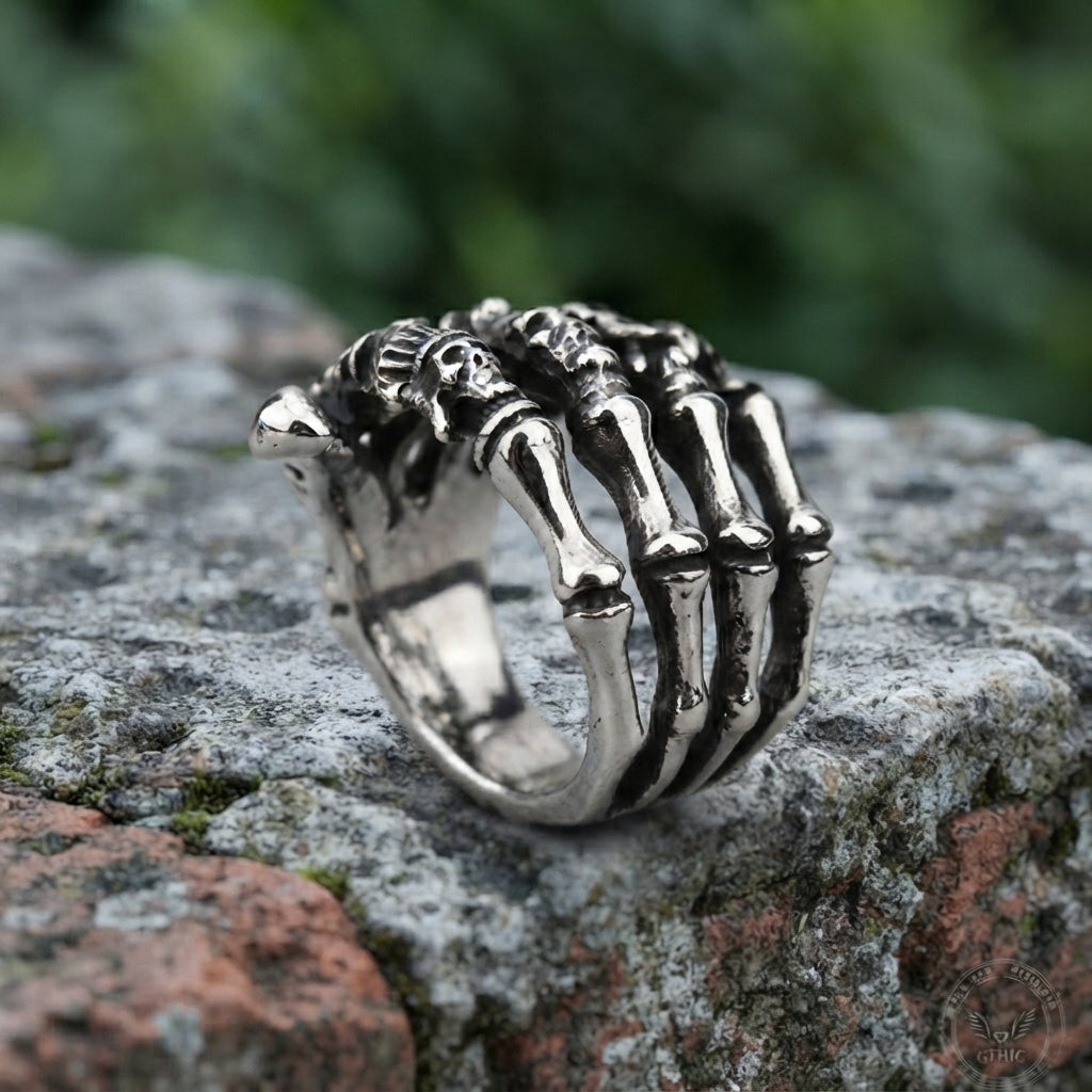 Skeleton Hand Wraparound Ring