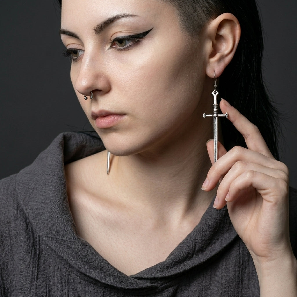 Medieval Blade Earrings
