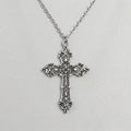 Antique Baroque Cross Statement Necklace