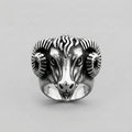 Gothic Ram Head Ring