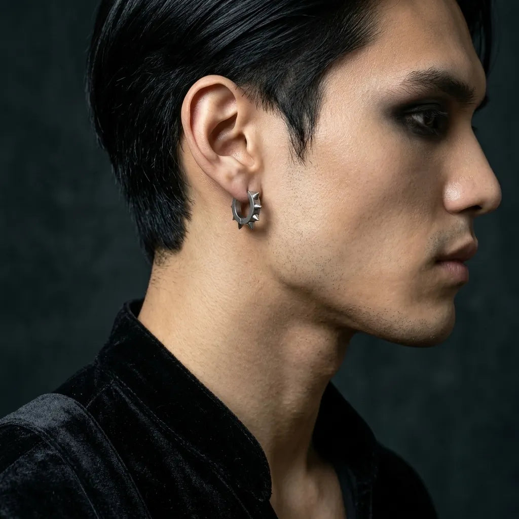 Thornhalo Spiked Huggie Earrings