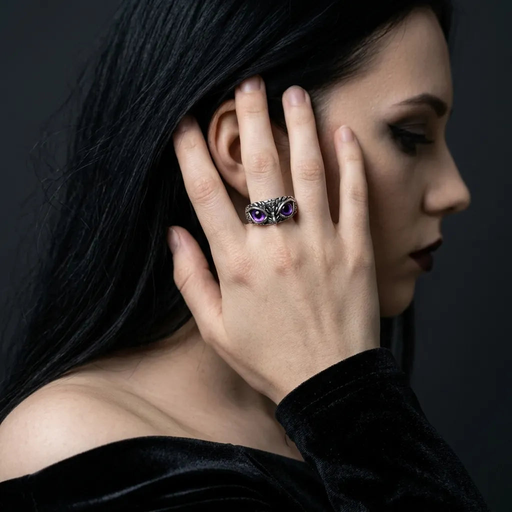 Mystic Owl Eye Ring