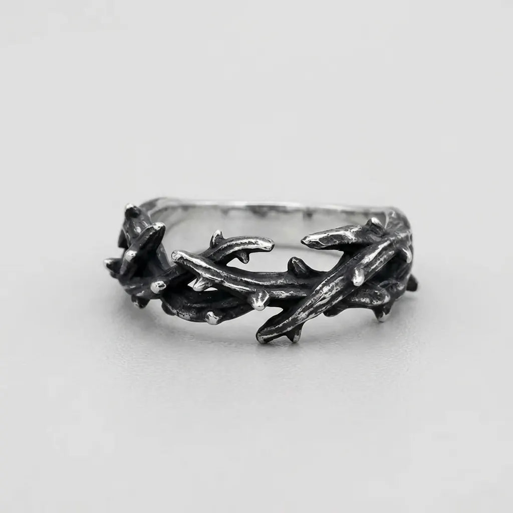 Gothic Thorn Vine Wrap Ring