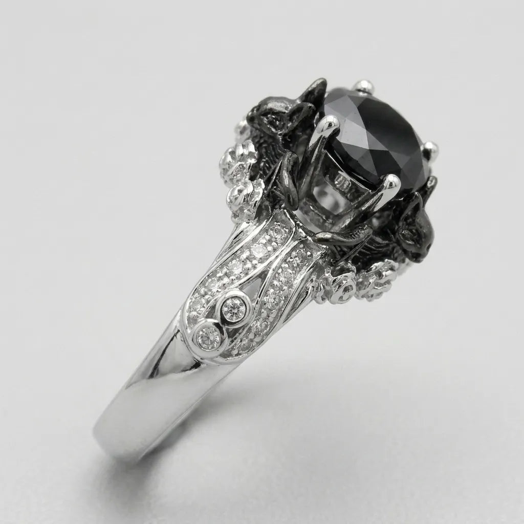 Obsidian Rose Ring