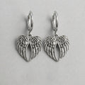 Detailed Angel Wing Dangle Earrings