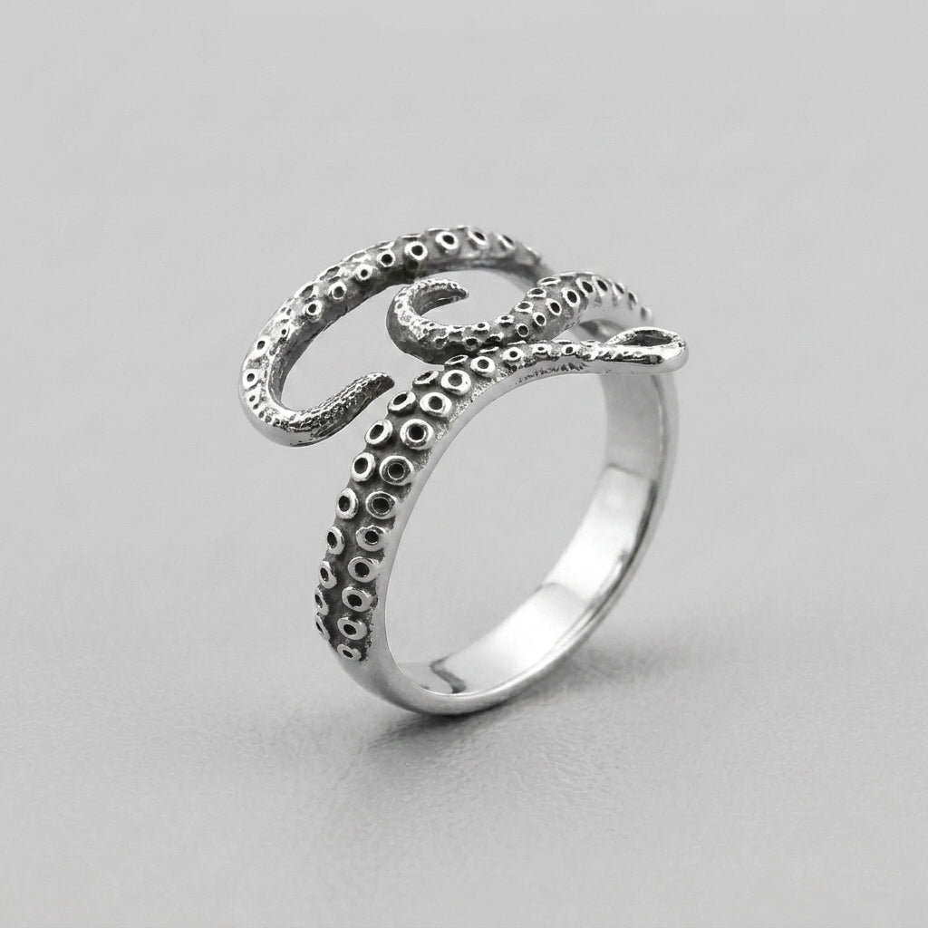 Vintage Kraken Tentacle Wrap Ring