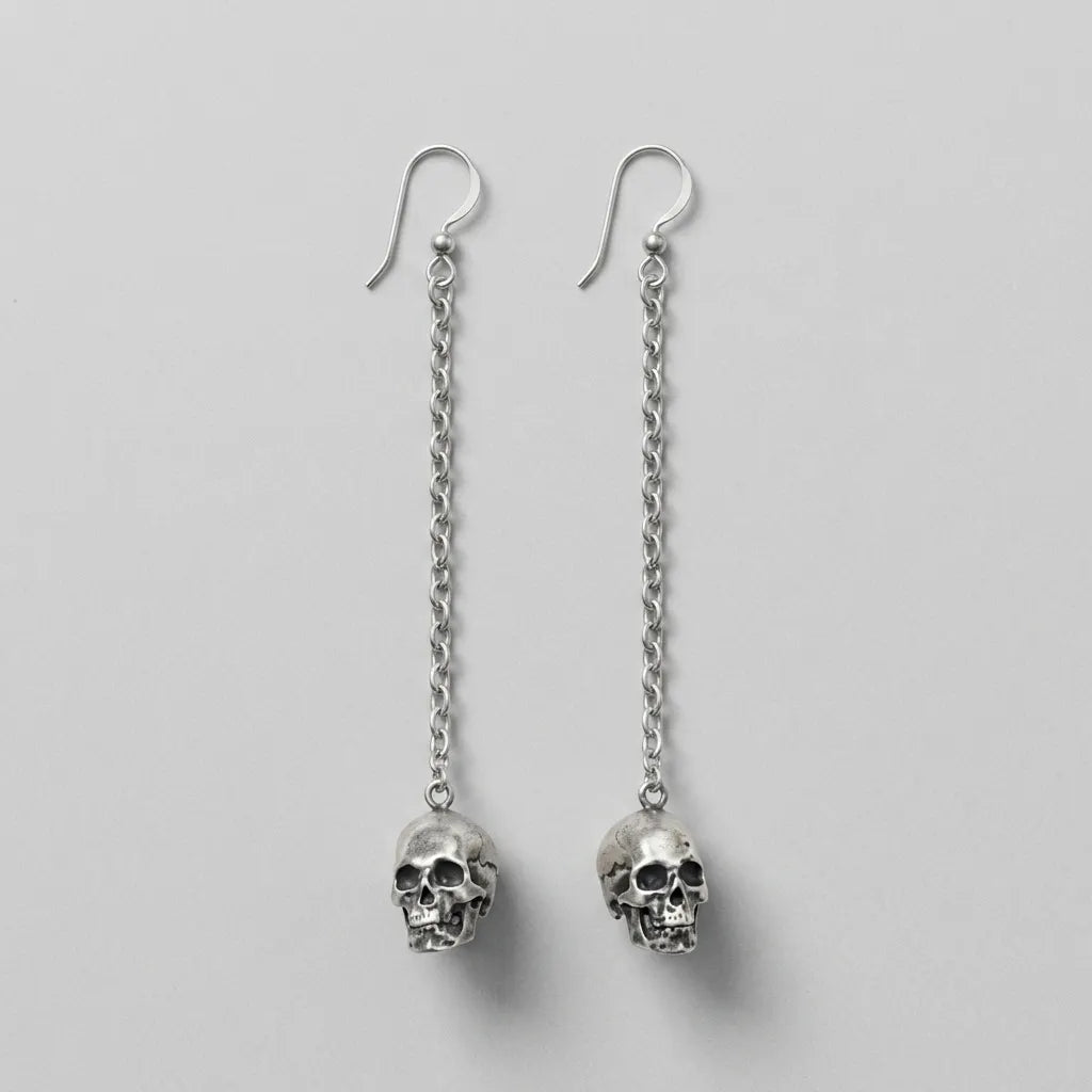 Haunted Beauty Skull Earrings