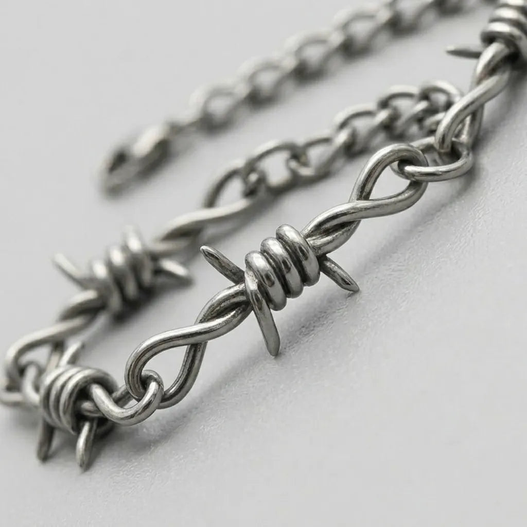 Barbed Wire Chain Bracelet