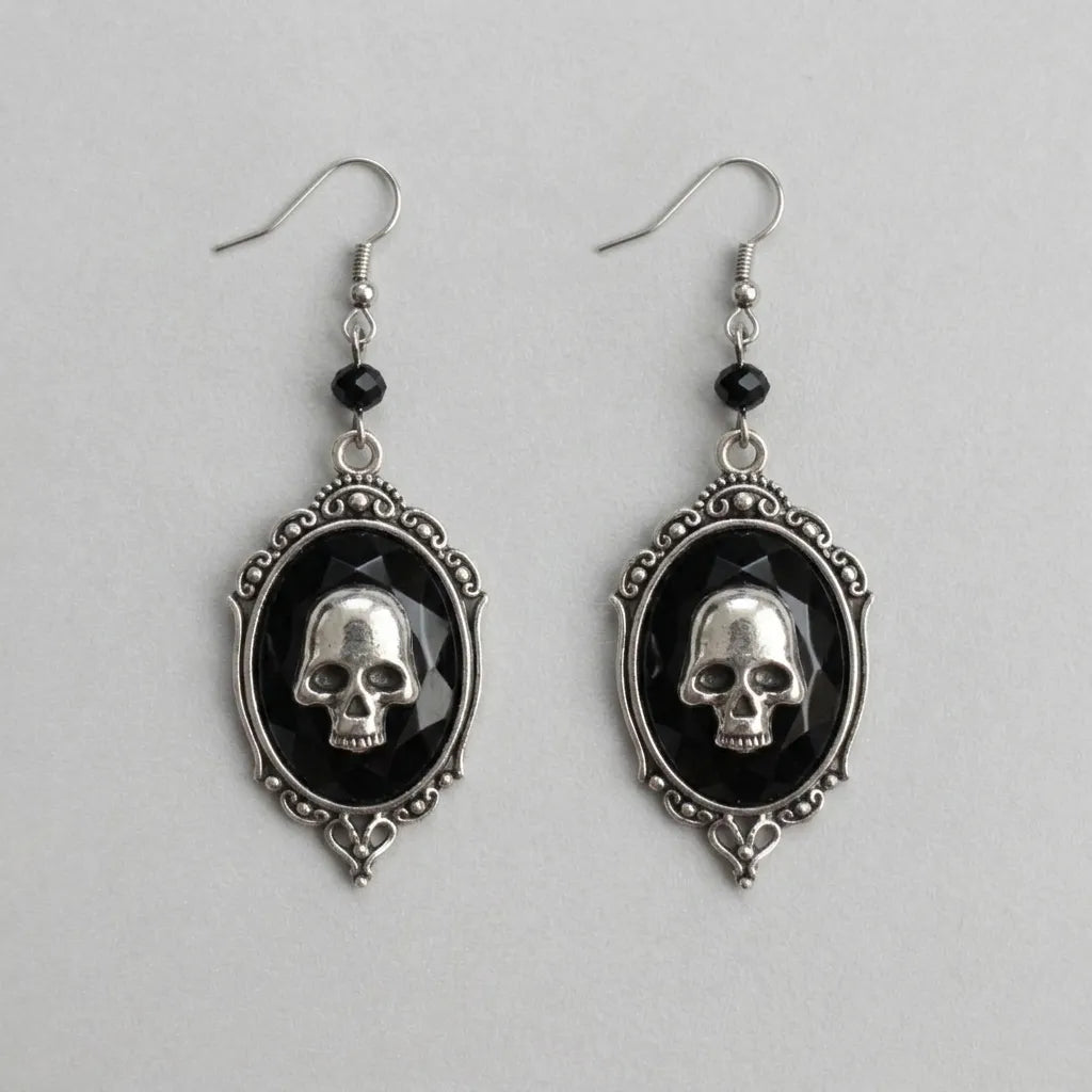 Grave keeper Skull Earrings