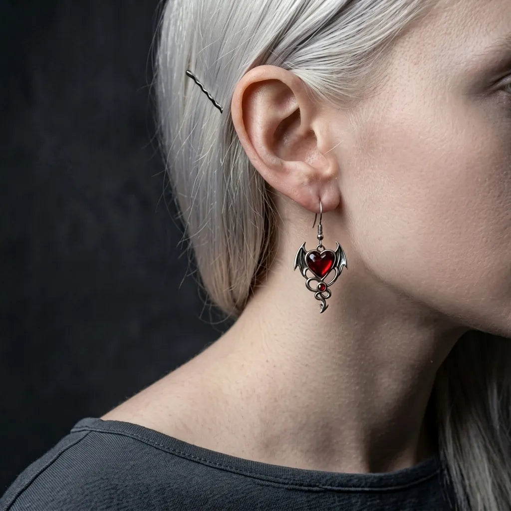Temptress Heart Earrings