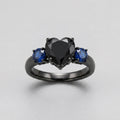 Black Diamond Gothic Ring