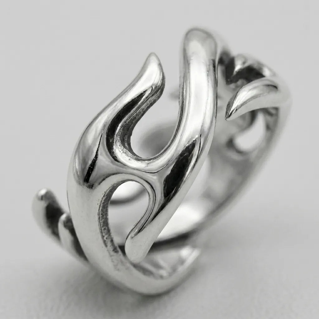 Silver Ember Ring