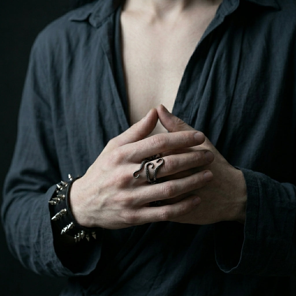 Octopus Tentacle Wrap Ring