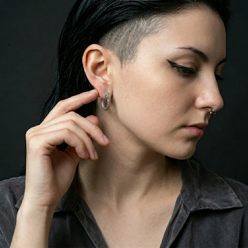 Venom Circle Earrings