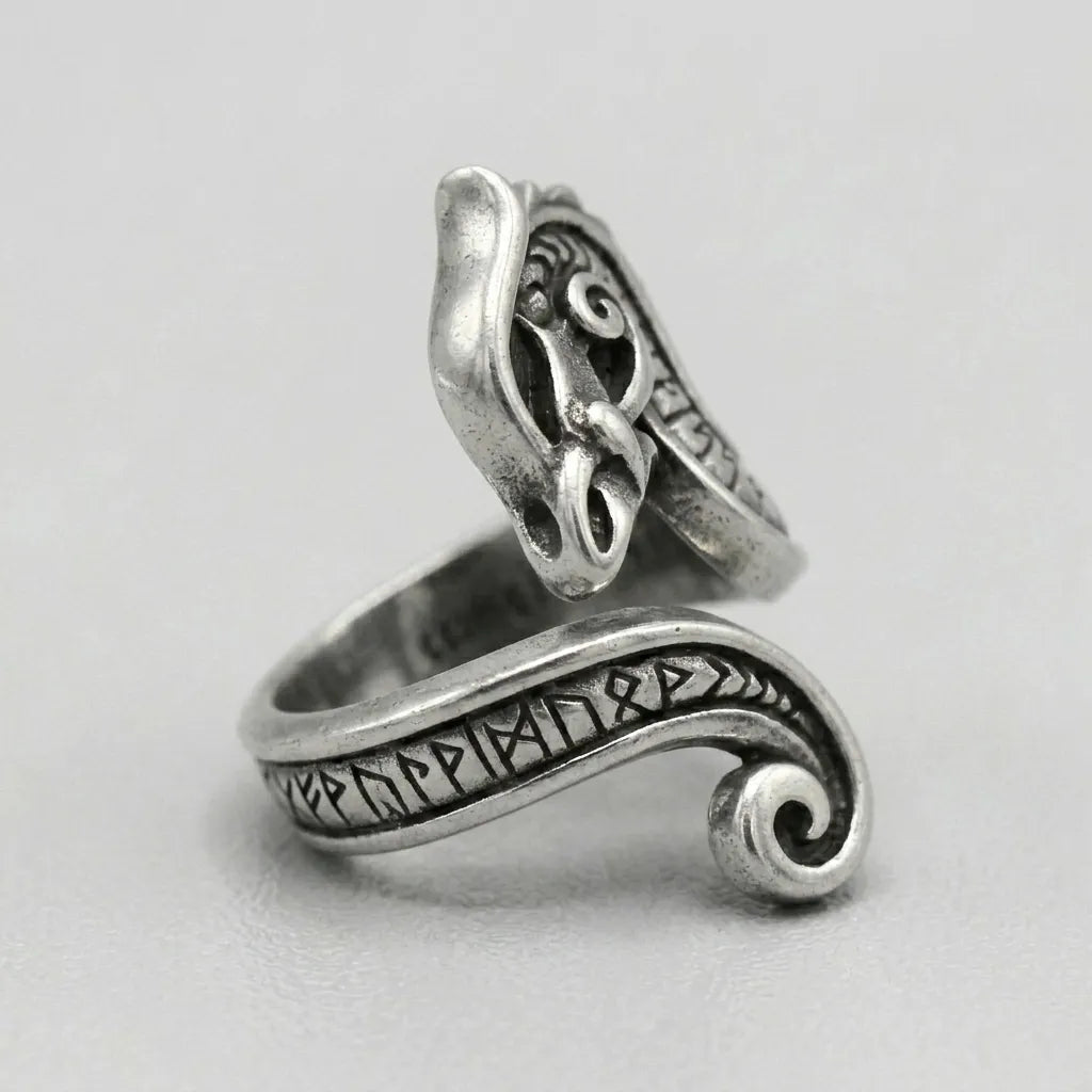 Norse Raven Dark Omen Ring