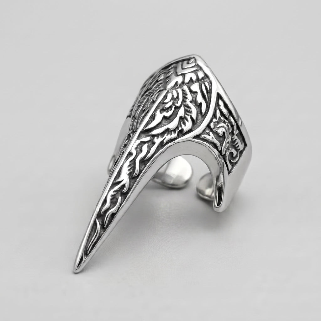 Raven Skull Beak Ring