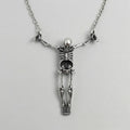 Bone Crucifix Gothic Skeleton Necklace