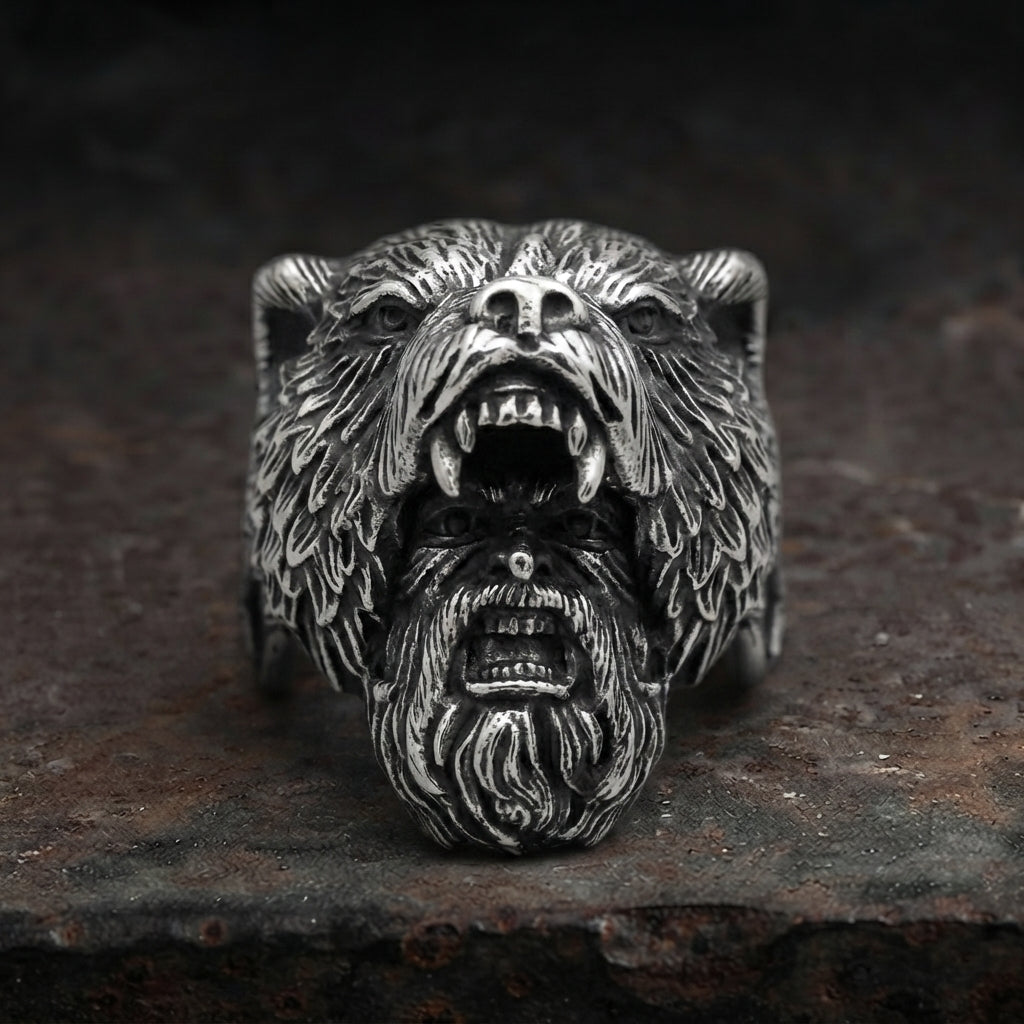 Nordic Bear King Ring