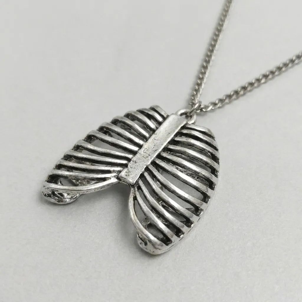 Skeletal Rib Cage Dark Necklace