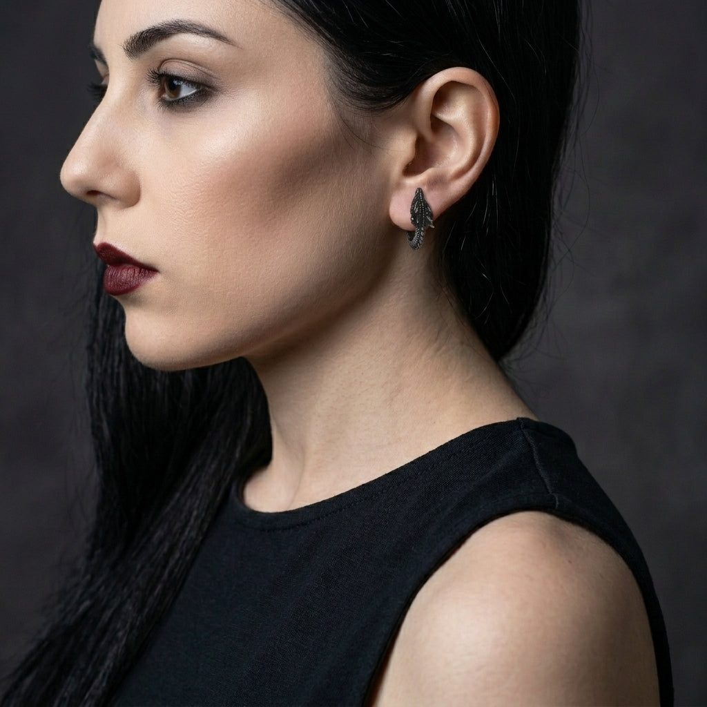 Dragon Head Hoop Earrings