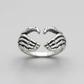 Bone Hand Embrace Ring