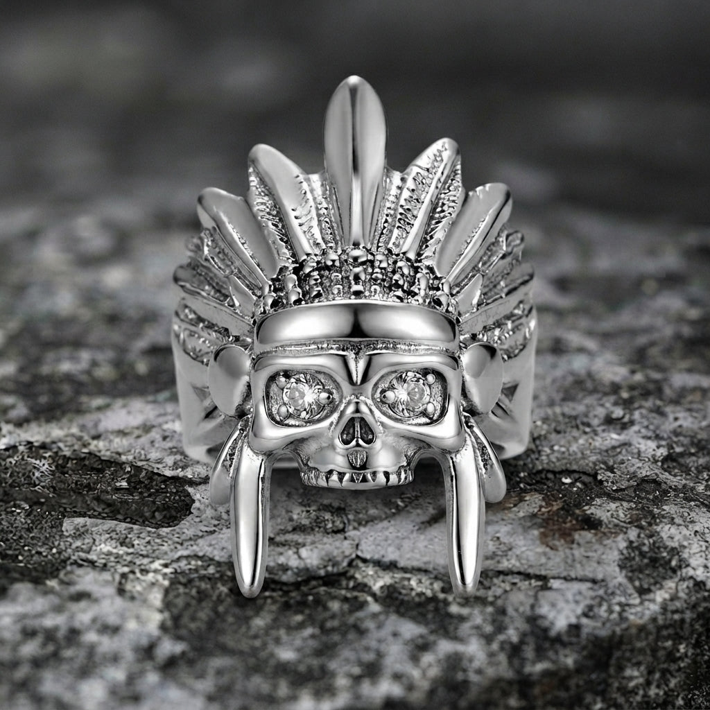 War Chief Skull Ring
