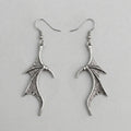 Midnight Dragon Talon Wing Drop Earrings