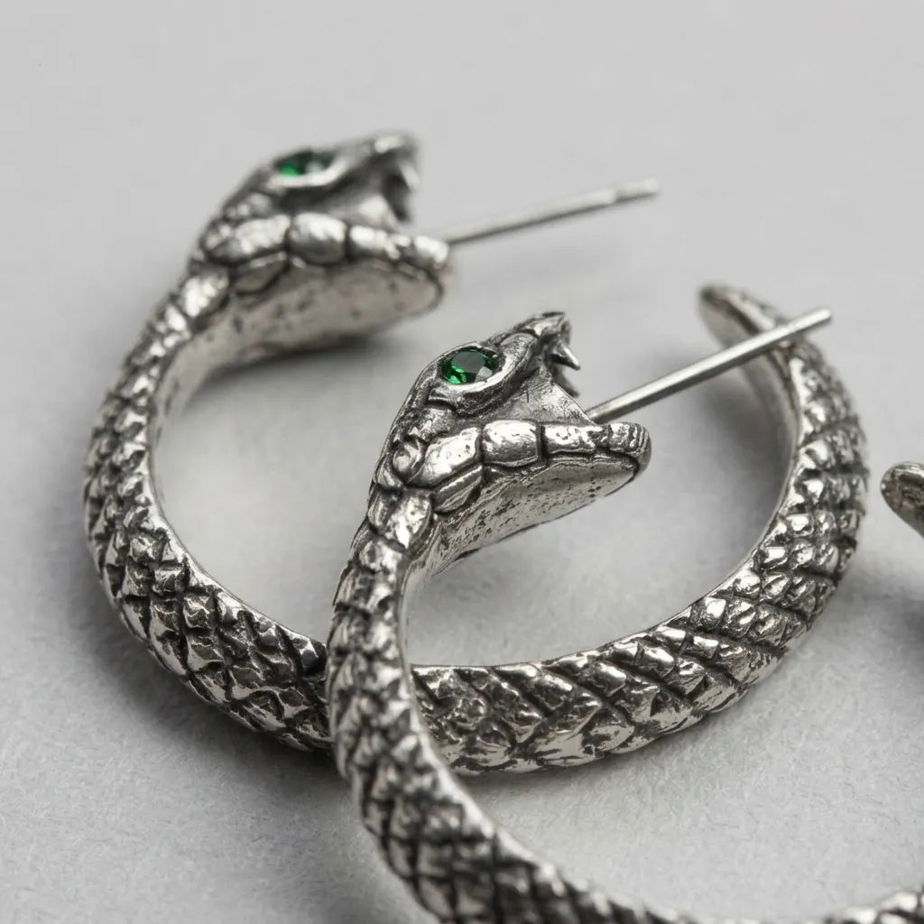 Venom Circle Earrings